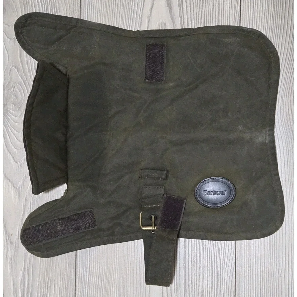 Barbour Wax Dog Coat  - Waterproof Olive Green - 100% Cotton - Size XS